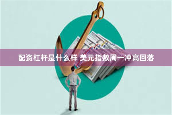 配资杠杆是什么样 美元指数周一冲高回落