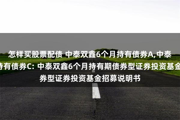 怎样买股票配债 中泰双鑫6个月持有债券A,中泰双鑫6个月持有债券C: 中泰双鑫6个月持有期债券型证券投资基金招募说明书