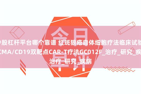 炒股杠杆平台哪个靠谱 红斑狼疮自体细胞疗法临床试验：BCMA/CD19双靶点CAR-T疗法GC012F_治疗_研究_疾病