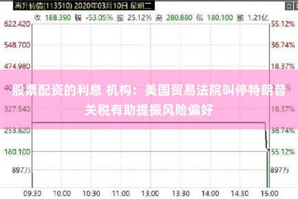 股票配资的利息 机构：美国贸易法院叫停特朗普关税有助提振风险偏好