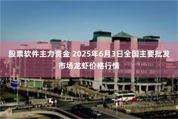 股票软件主力资金 2025年6月3日全国主要批发市场龙虾价格行情